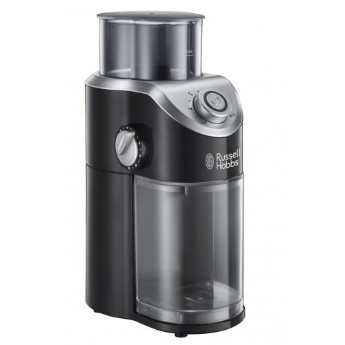 Кавомолка Russell Hobbs жорнова Classic, 100Вт, об'єм зерен-140г, регул.ступеню помолу, пластик, чорний