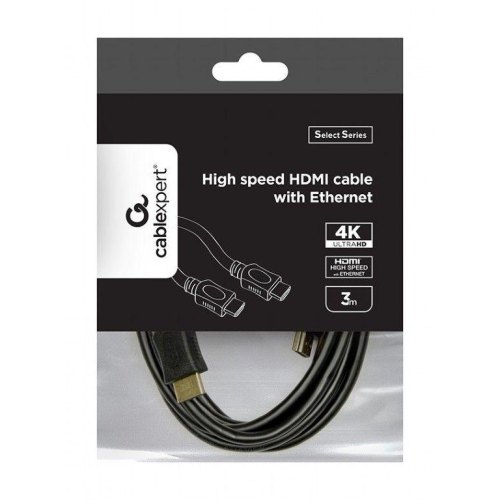 Кабель HDMI - HDMI, 450см, Cablexpert (CC-HDMI4L-15), v1.4, позолочені конектори, 4.5м