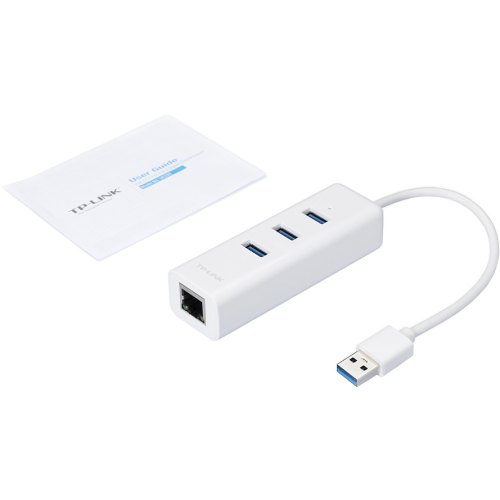 Мережевий адаптер TP-LINK UE330 USB3.0 to GE 3xUSB3.0 HUB