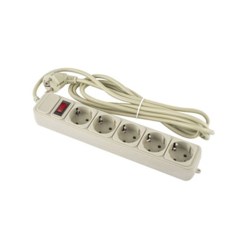 Мережевий фільтр Logan SFG5-3 3 м 5 розеток Сірий