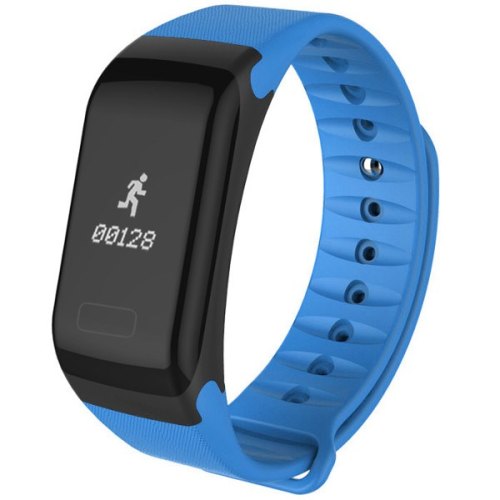 Фітнес-браслет F1 (Blood oxygen/pressure monitor, Pulse, Call reminder, IP67, Pedometer 、Calories、Distance) (blue)