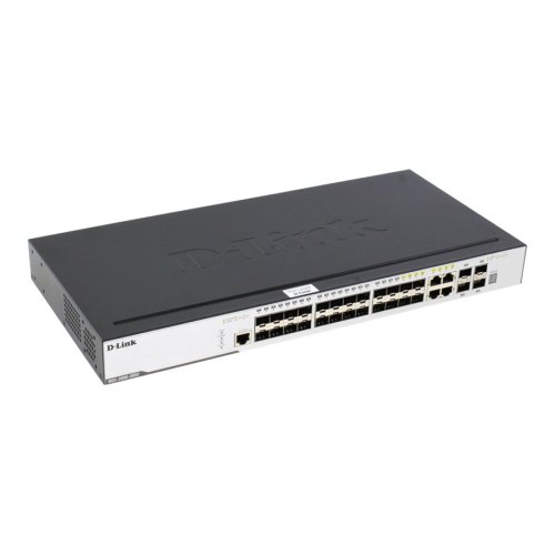 Комутатор D-Link DGS-3000-28SC L2 20xSFP 1G, 4x1GE/SFP, 4x10G SFP+