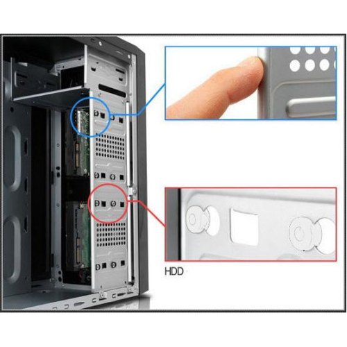 Корпус GameMax 400W Black ET-211-400W-2U3 400Вт