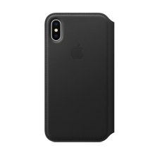 Чохол Leather Folio Apple iPhone X Black ORIGINAL