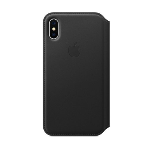 Чохол Leather Folio Apple iPhone X Black ORIGINAL