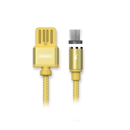 Кабель Remax microusb, Gravity (magnit), Gold