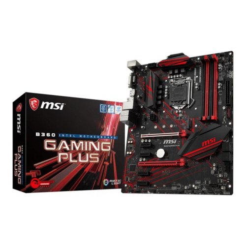Материнська плата MSI B360 GAMING PLUS ATX, Socket 1151,Только 8-е покоління Intel Core / Pentium / Celeron, Intel, Intel B360, DDR4, 64 GB, 2 x PCI-E