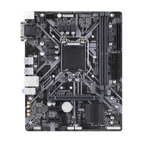 Материнська плата Gigabyte B360M D2V
