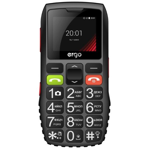 Мобільний телефон ERGO F184 Respect Black