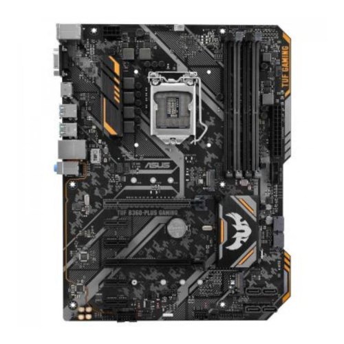 Материнська плата ASUS TUF B360-PLUS GAMING ATX, Socket 1151, 2-Way AMD CrossFireX,Только 8-е покоління Intel Core / Pentium / Celeron, Intel, Intel B