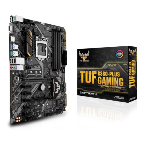 Материнська плата ASUS TUF B360-PLUS GAMING ATX, Socket 1151, 2-Way AMD CrossFireX,Только 8-е покоління Intel Core / Pentium / Celeron, Intel, Intel B