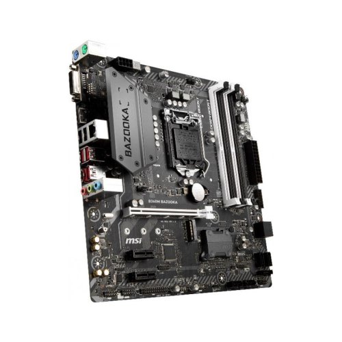 Материнська плата MSI B360M BAZOOKA Micro-ATX, Socket 1151,Только 8-е покоління Intel Core / Pentium / Celeron, Intel, Intel B360, DDR4, 64 GB, 1 x PC