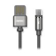 Кабель Remax microusb, Gravity (magnit), Black