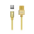 Кабель Remax Type-C, Gravity (magnit), Gold