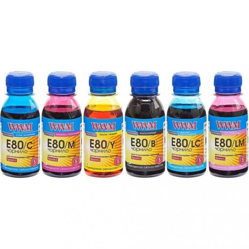 Комплект чорнил WWM для Epson L800 6х100г B/C/M/Y/LC/LM (E80SET-2)