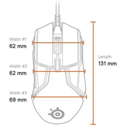 Мишка SteelSeries Rival 600 (62446)