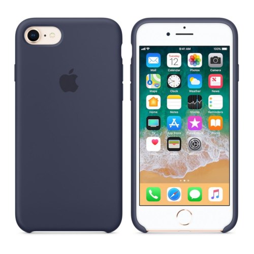Чохол Apple Silicone Case для iPhone 8 / 7, Midnight Blue