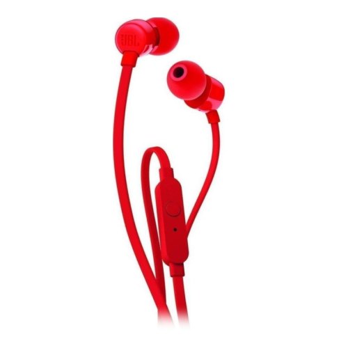 Навушники з мікрофоном (гарнітура), JBL T110 (JBLT110RED) Red