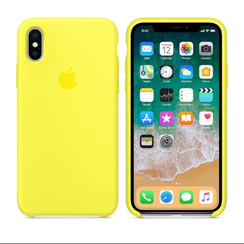 Чохол Apple Silicone Case 1:1 для iPhone X, Flash