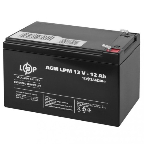 Батарея до ПБЖ, LogicPower AGM LPM 12 - 12 AH (6550)
