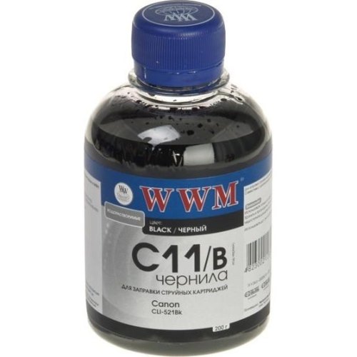 Чорнило WWM для Canon CLI-521B/CLI-426B 200г Black (C11/B)