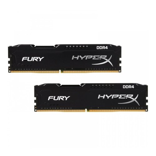 Модуль пам'яті, DDR4, 8GB (2x 4GB), 2666MHz, HyperX Fury Black (HX426C15FBK2/8)