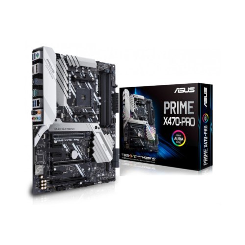 Материнcкая плата ASUS PRIME X470-PRO sAM4 X470 4xDDR4 HDMI-DP ATX