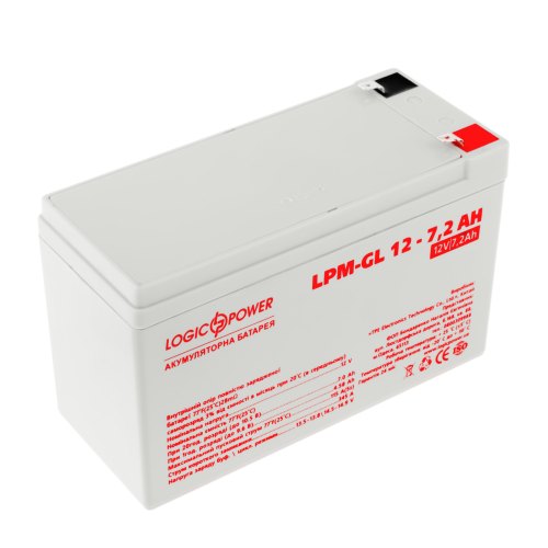 Батарея до ПБЖ, 12В, 7.2Ач, GL, LogicPower (LP6561)