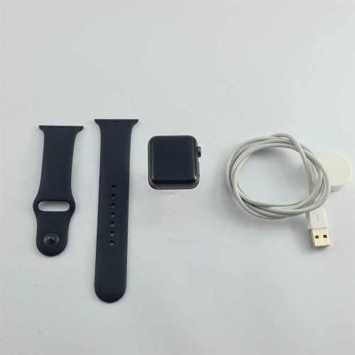 Apple Watch Series 3 38mm GPS Space Gray Aluminum Case with Black Sport Band (MQKV2)