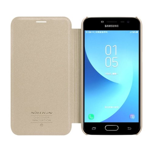 Чохол книжка Nillkin Sparkle Series для Samsung J250/J2 Gold
