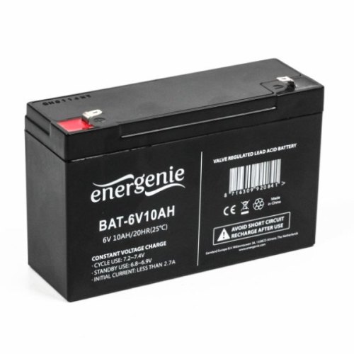 Батарея до ПБЖ, 6 В, 10Агод, EnerGenie (BAT-6V10AH)