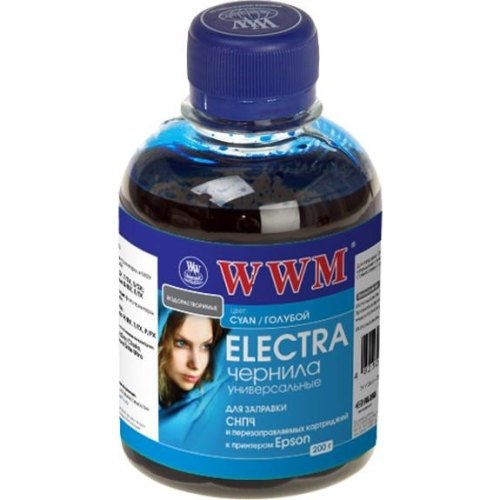Чорнило WWM ELECTRA для Epson 200г Cyan (EU/C)