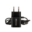 МЗП Grand-X USB 5V, 2,1A (CH-35B) 2USB із захистом від перевантаження + кабель microUSB, Black