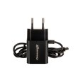 МЗП Grand-X USB 5V, 2,1A (CH-35B) 2USB із захистом від перевантаження + кабель microUSB, Black