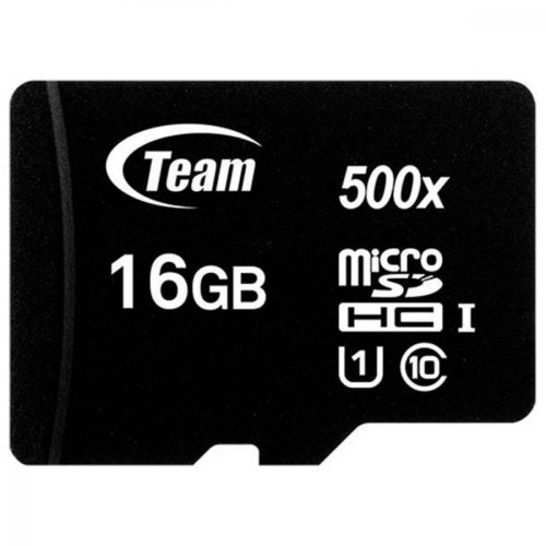 microSDHC карта 16GB Team class10 UHS-1 з SD адаптером (TUSDH16GCL10U03)