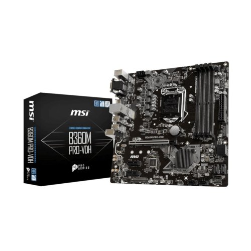 Материнcкая плата MSI B360M_PRO-VD s1151 B360 2xDDR4 M.2 DVI-VGA M.2 Socket 3 mATX