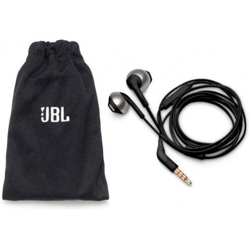 Навушники з мікрофоном (гарнітура), JBL T205 (JBLT205BLK) Black