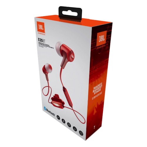 Навушники з мікрофоном (гарнітура), JBL E25BT, Red (JBLE25BTRED)