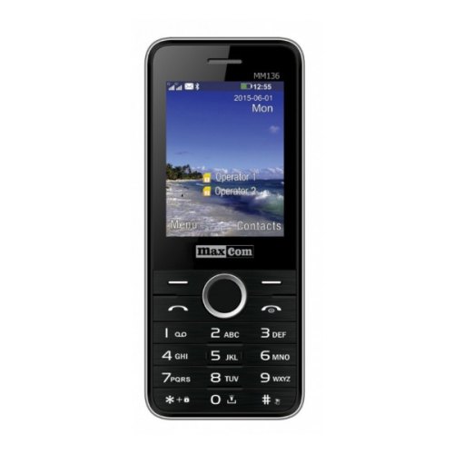Мобільний телефон Maxcom MM136 Black-Silver