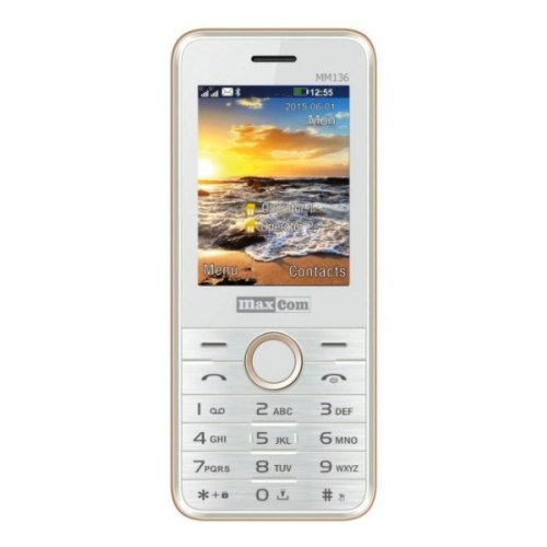 Мобільний телефон Maxcom MM136 White-Gold