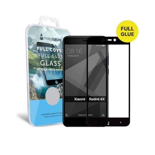 Захисне скло  MakeFuture Full Cover Full Glue для Xiaomi Redmi 4X Black