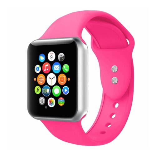 Ремінець Silicone Watch band for Apple Watch 38mm Barbie Pink