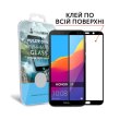 Захисне скло  MakeFuture Full Cover Full Glue для Honor 7A Black