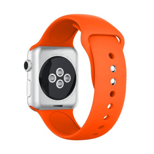 Ремінець Silicone Watch band for Apple Watch 38mm Carrot Red