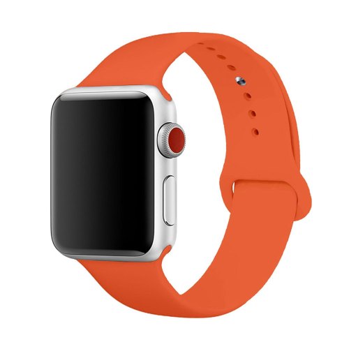 Ремінець Silicone Watch band for Apple Watch 38mm Carrot Red