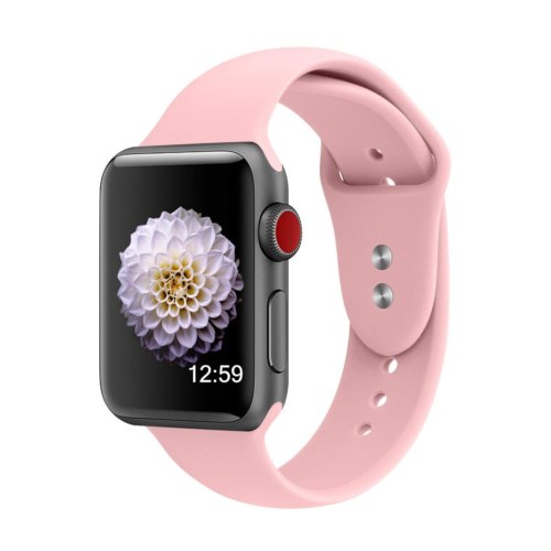 Ремінець Silicone Watch band for Apple Watch 38/40mm Light Pink