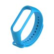 Браслет для Xiaomi Mi Band 4/3 (silicone) Light Blue