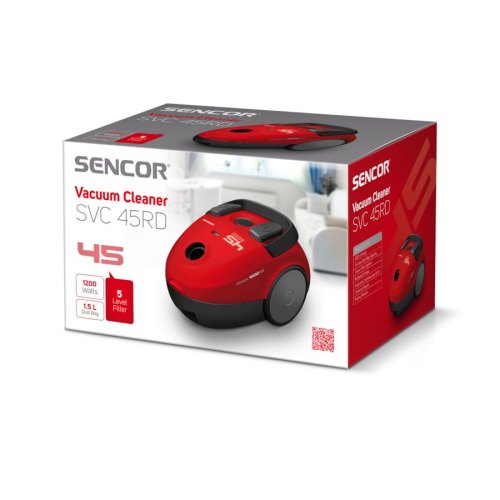 Порохотяг мішковий Sencor SVC45RD