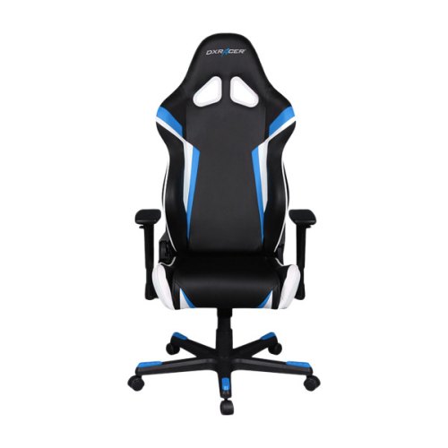 Кресло для геймеров DXRACER RACING OH/RW288/NBW(черное/голубые и белые вставки)