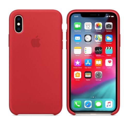 Чохол Apple Silicone Case для iPhone X/Xs, Red